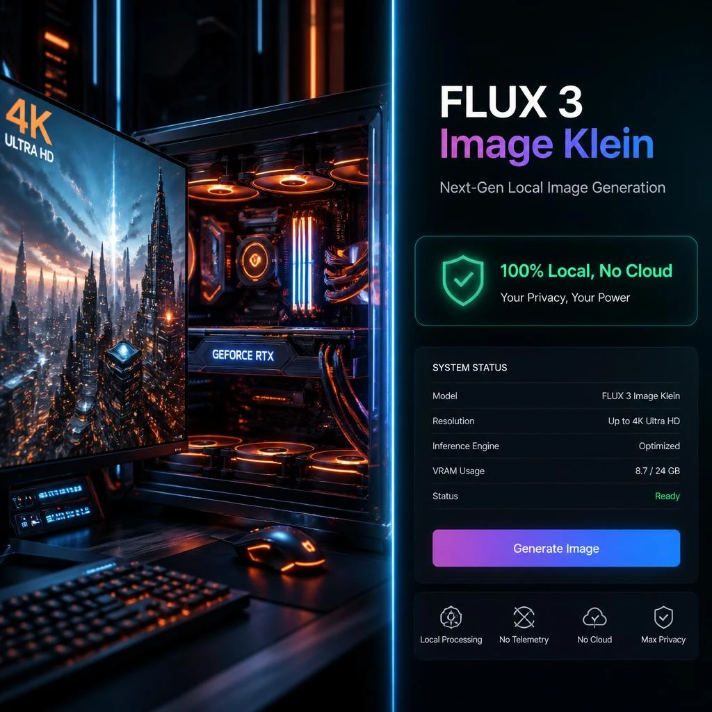🎨 Black Forest Labs выпустила FLUX 3 Image Klein: нейросеть для картинок, которая рабо...