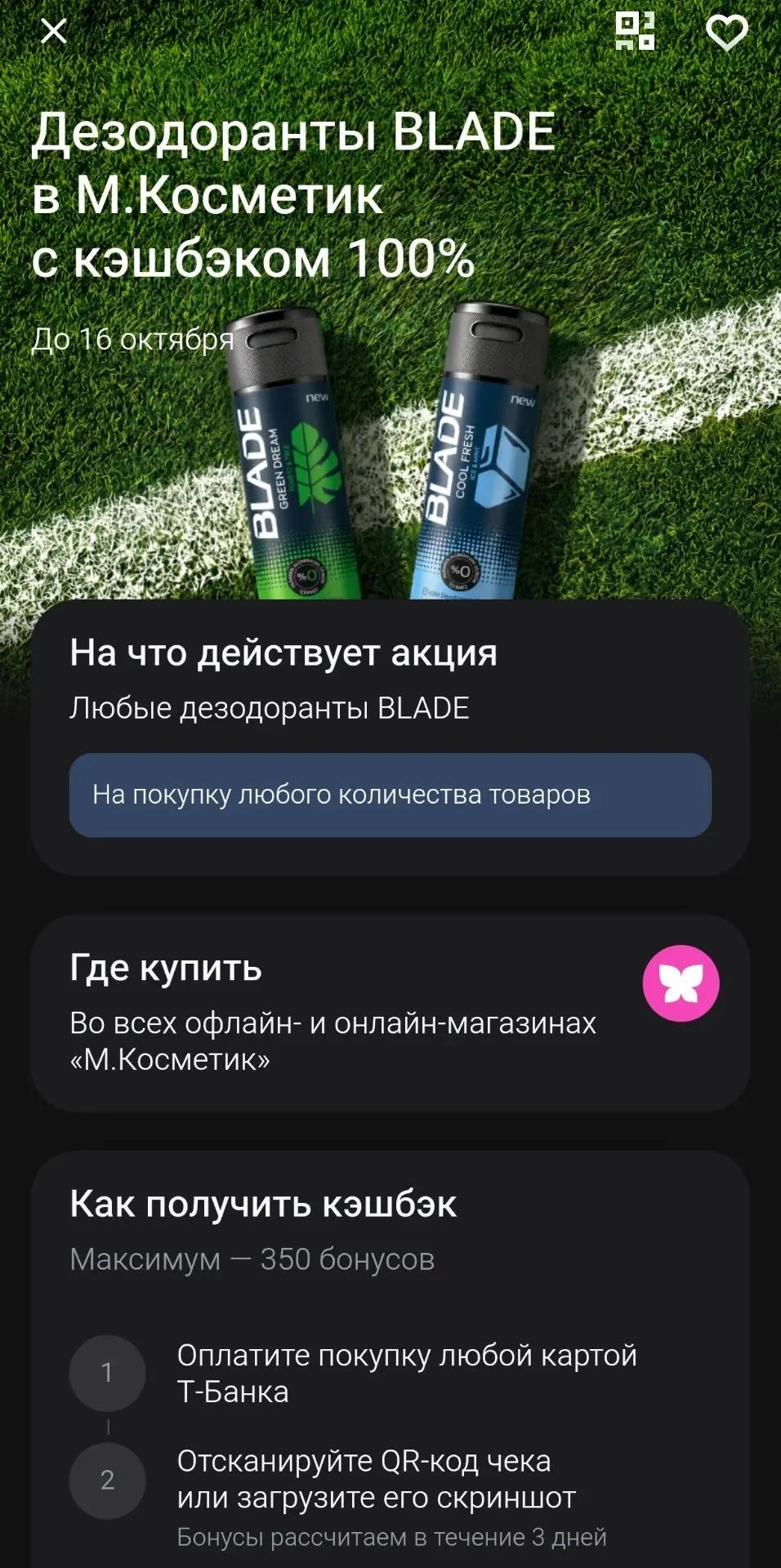 Кэшбэк дня в Т-Банк 100%