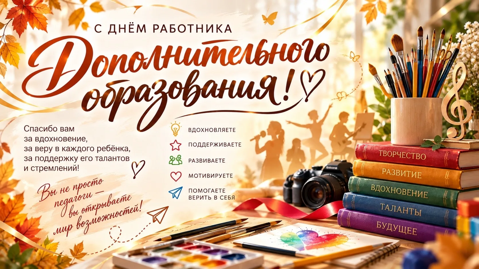 🎉 С Днём работника дополнительного образования! 🎉