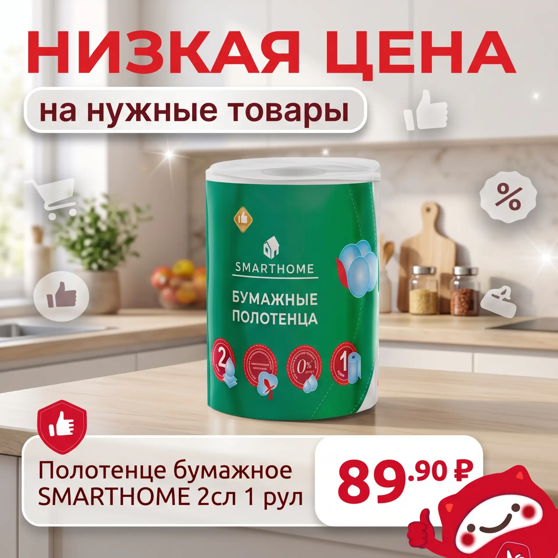 Есть вещи, которые дома нужны постоянно, поэтому особенно приятно находить их по низкой...