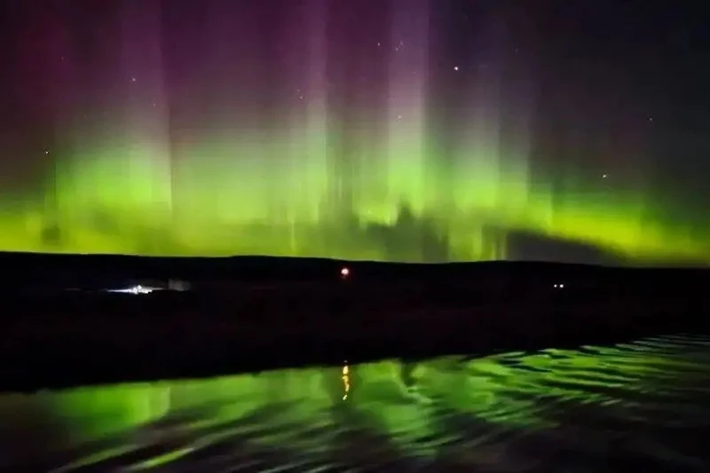 🌌 Северное сияние украсило небо в Киренском районе