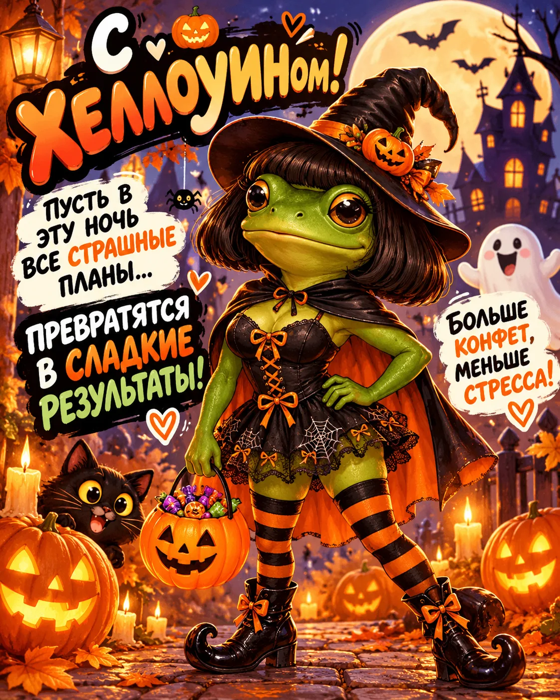 🎃 Сегодня официально разрешается немного поколдовать над настроением! Главное, не прев...