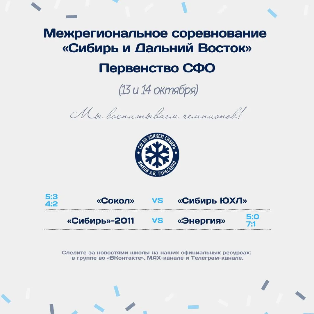 Подводим итоги серий «Сибири ЮХЛ» и «Сибири»-2011 🏒