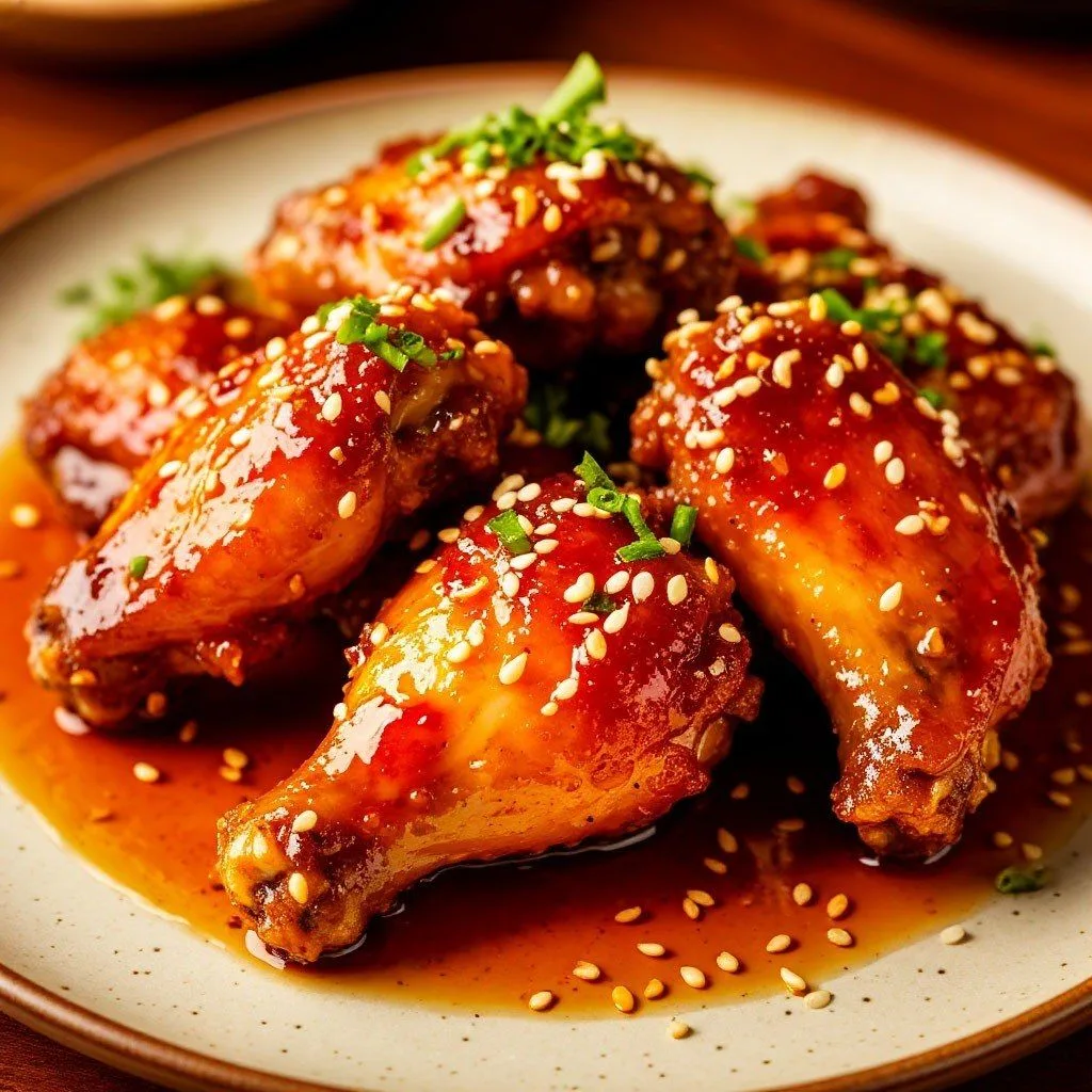 **Крылышки в соусе** 🍗✨