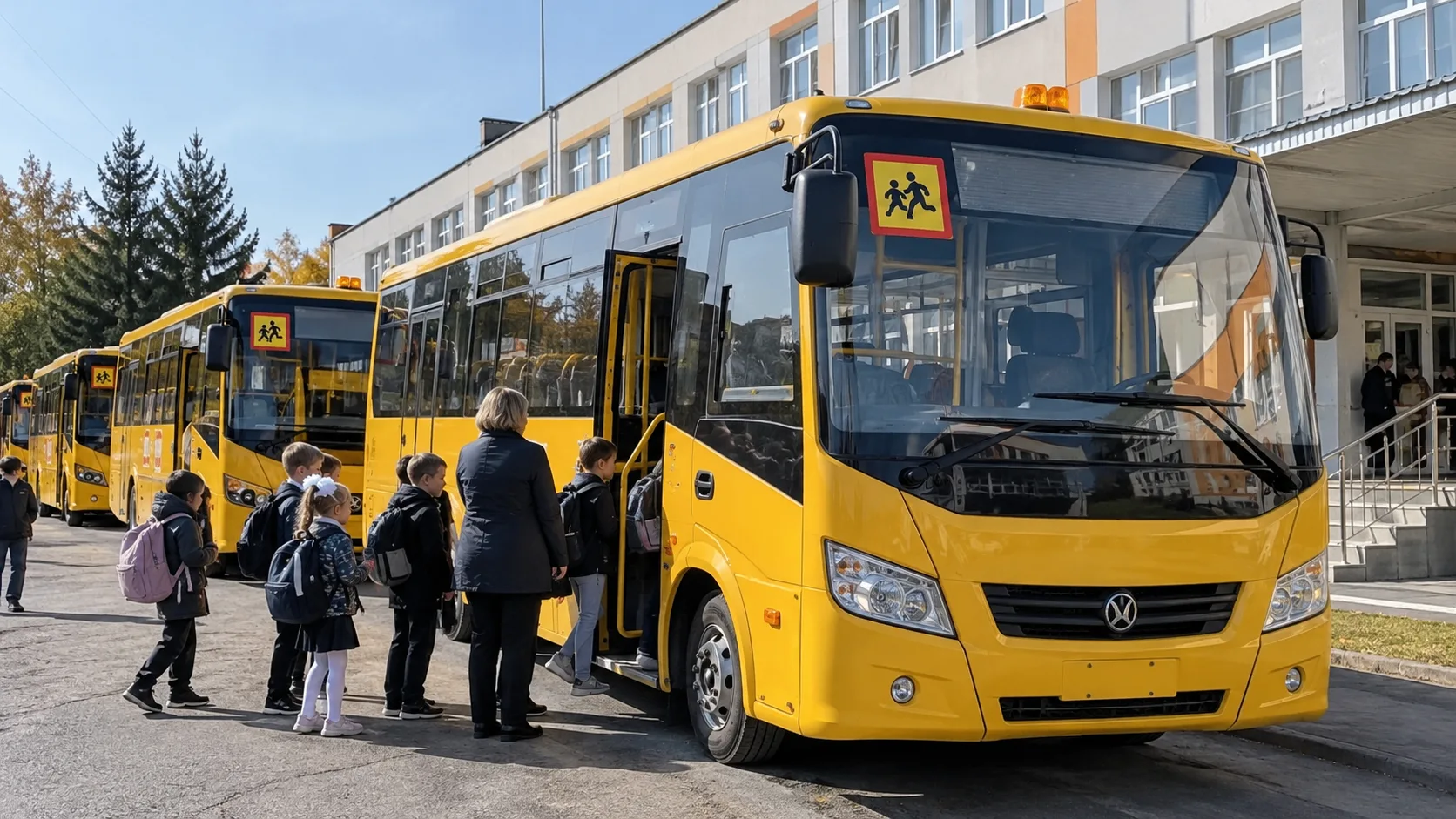 🚌ДНР получит 25 новых школьных автобусов