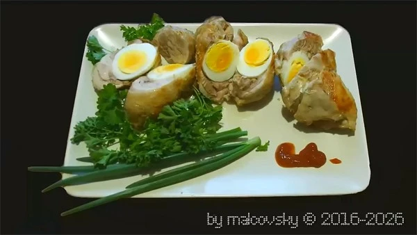 Куриные ножки, фаршированные яйцом