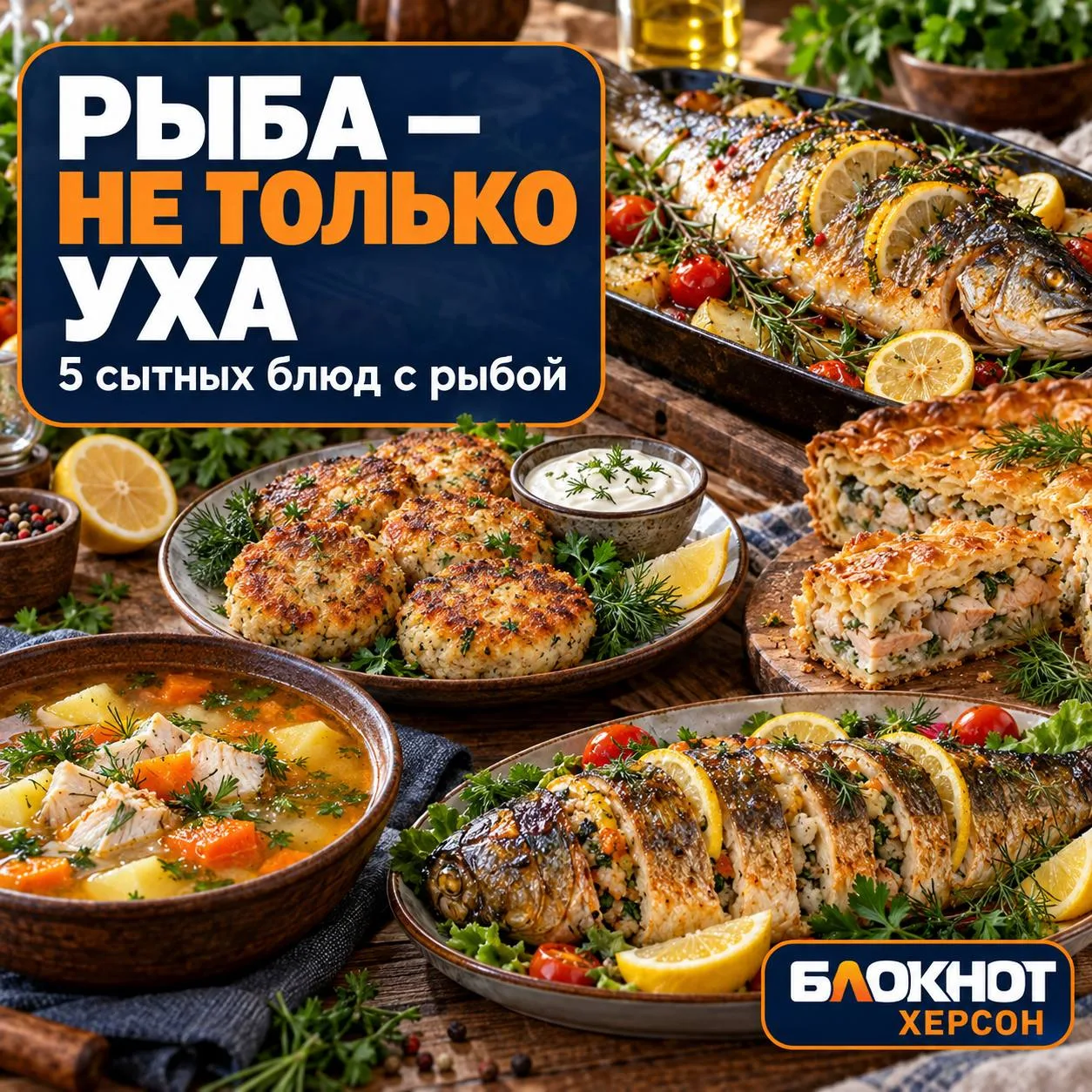 Пять сытных блюд с рыбой📦