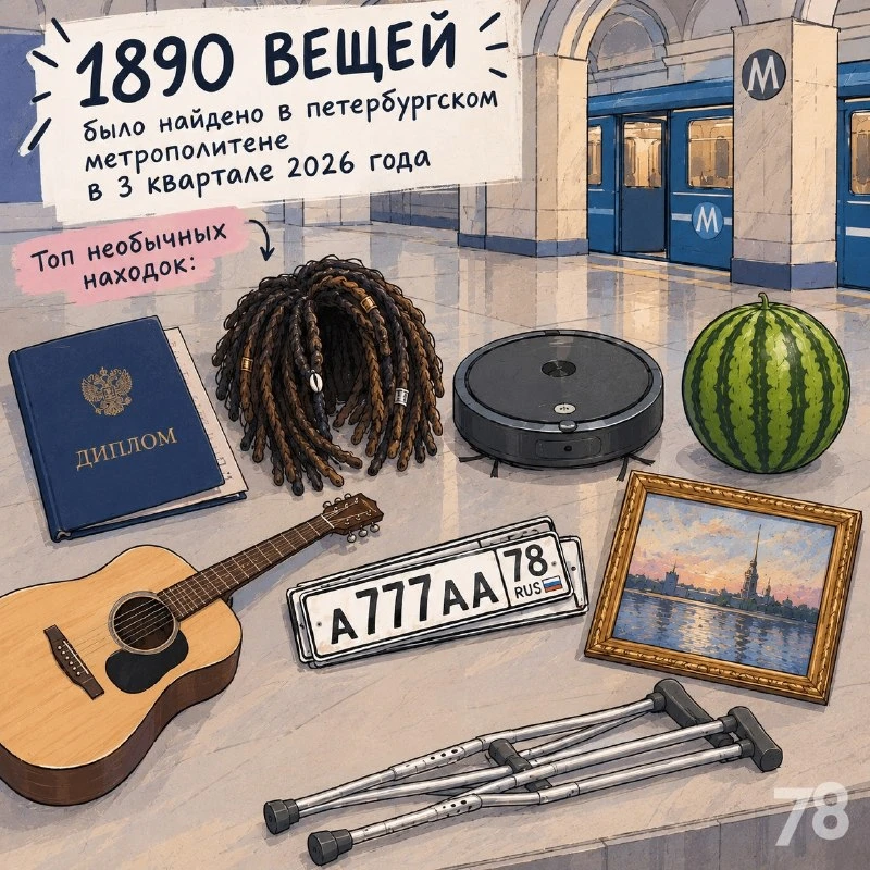 Что странного теряли в петербургском метро?