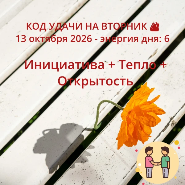 Сегодня энергия дня про то, чтобы не ждать, а сделать шаг навстречу людям. Марс даёт см...