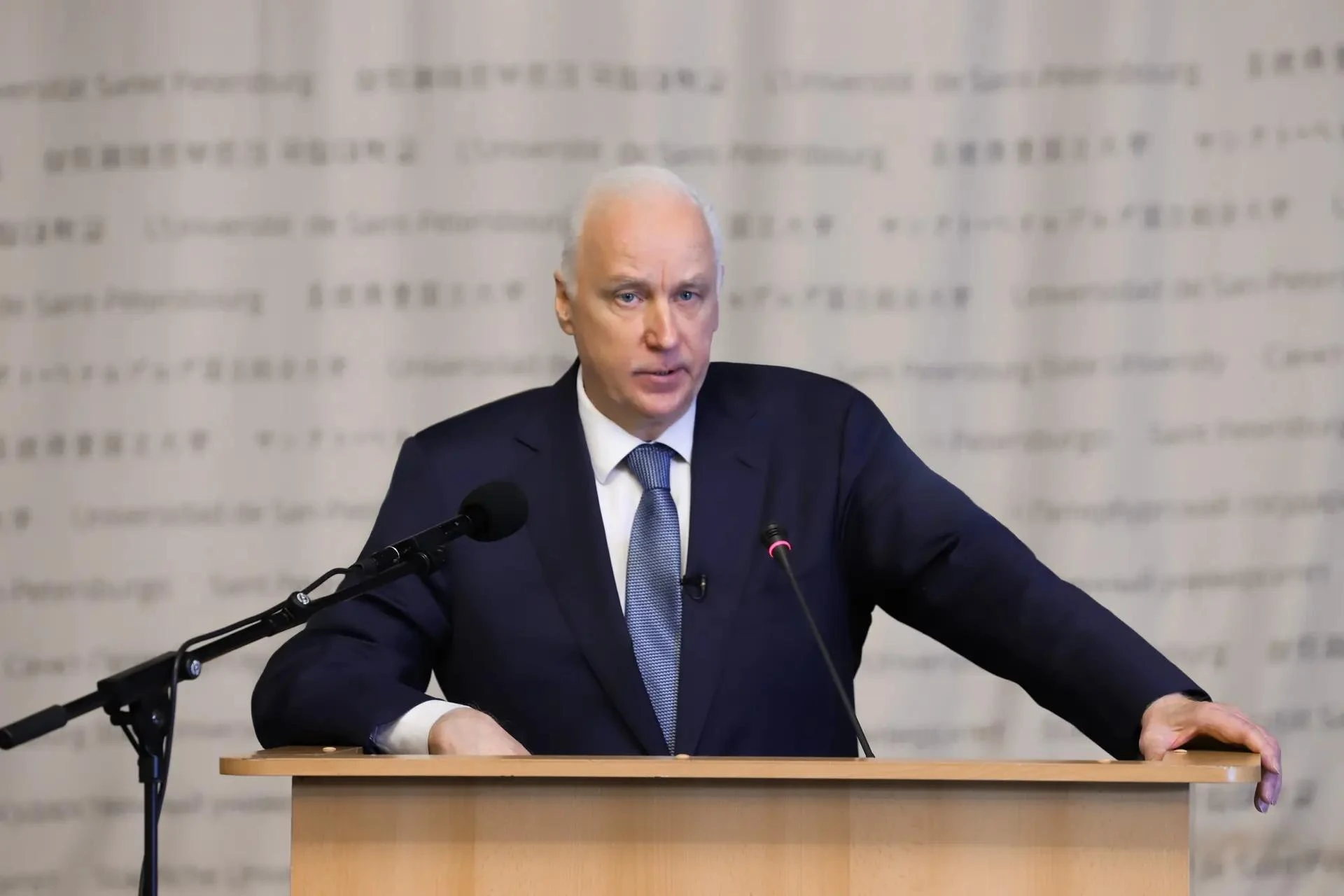 Председатель СК России прочитал лекцию для студентов Санкт-Петербургского государственн...