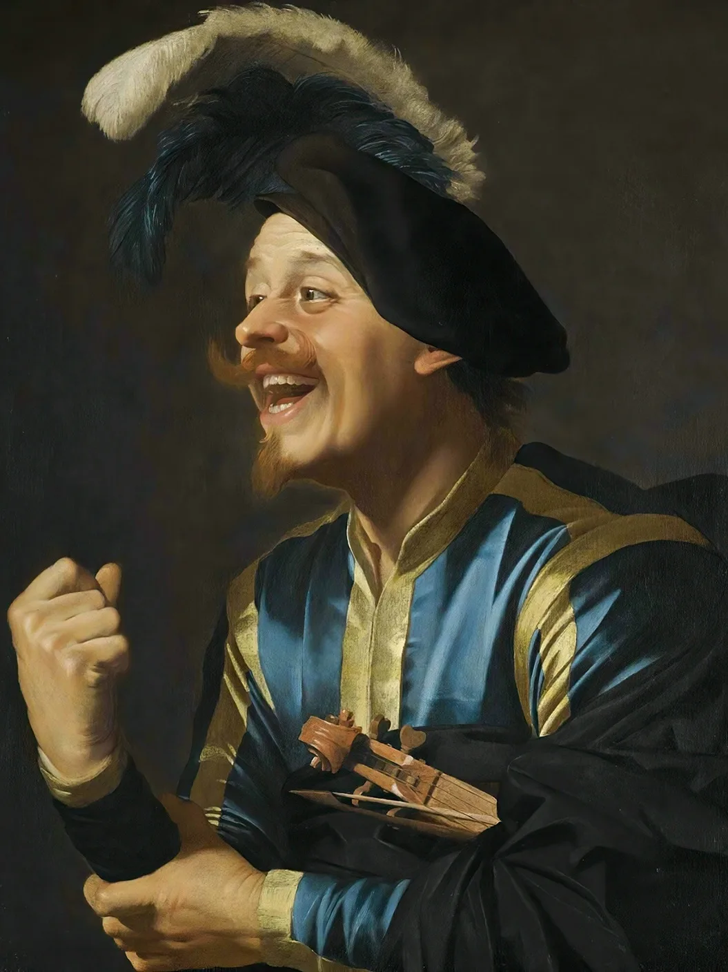 🎨 Улыбка сквозь века: «Смеющийся скрипач» Геррита ван Хонтхорста