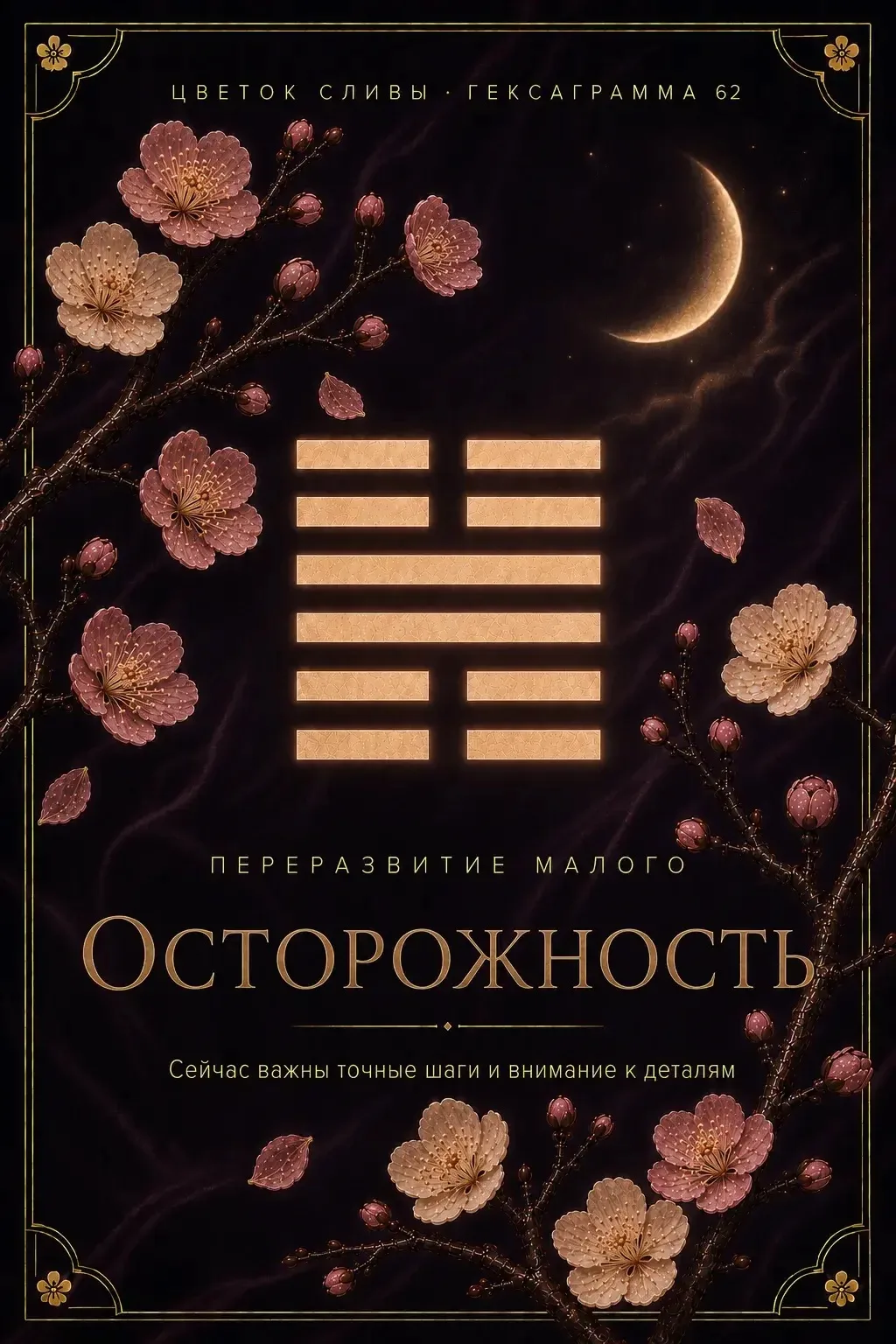 🌸Оракул Цветка Сливы на выходные: «Осторожность»