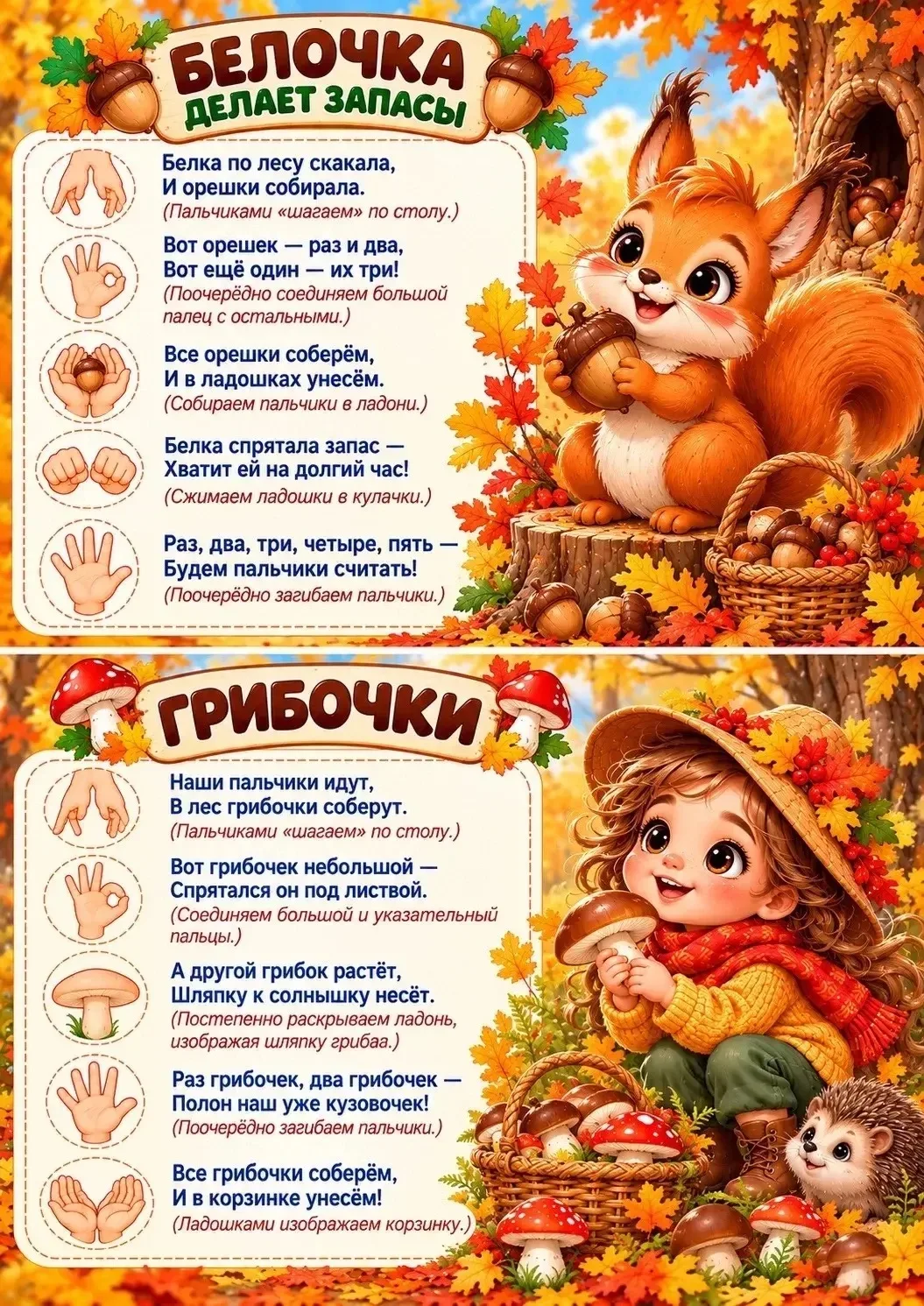 А давайте сегодня немного поиграем пальчиками? 😊