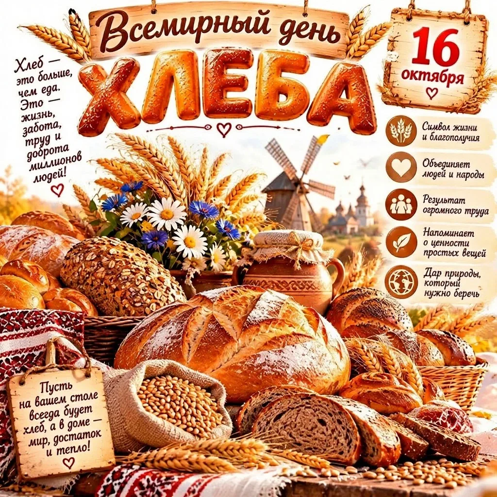 🥖 С Всемирным днём хлеба!