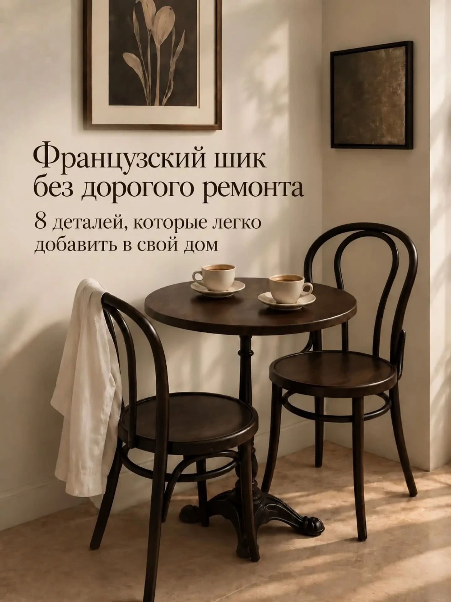 Как создать атмосферу парижской квартиры, не перегружая пространство?