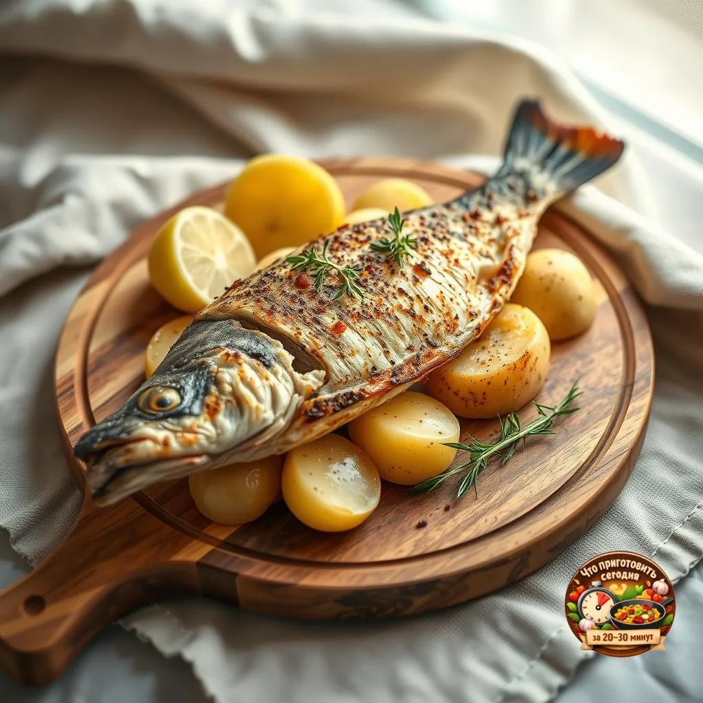 🍽️ Запечённая рыба с картофелем в духовке