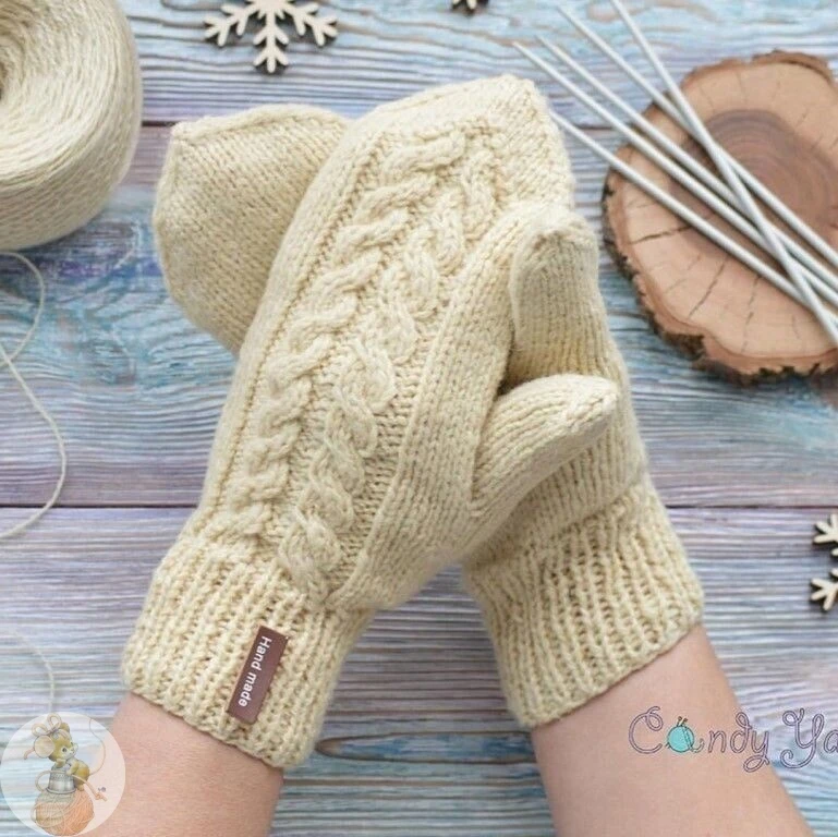 Варежки спицами. Мастер-класс 🧤