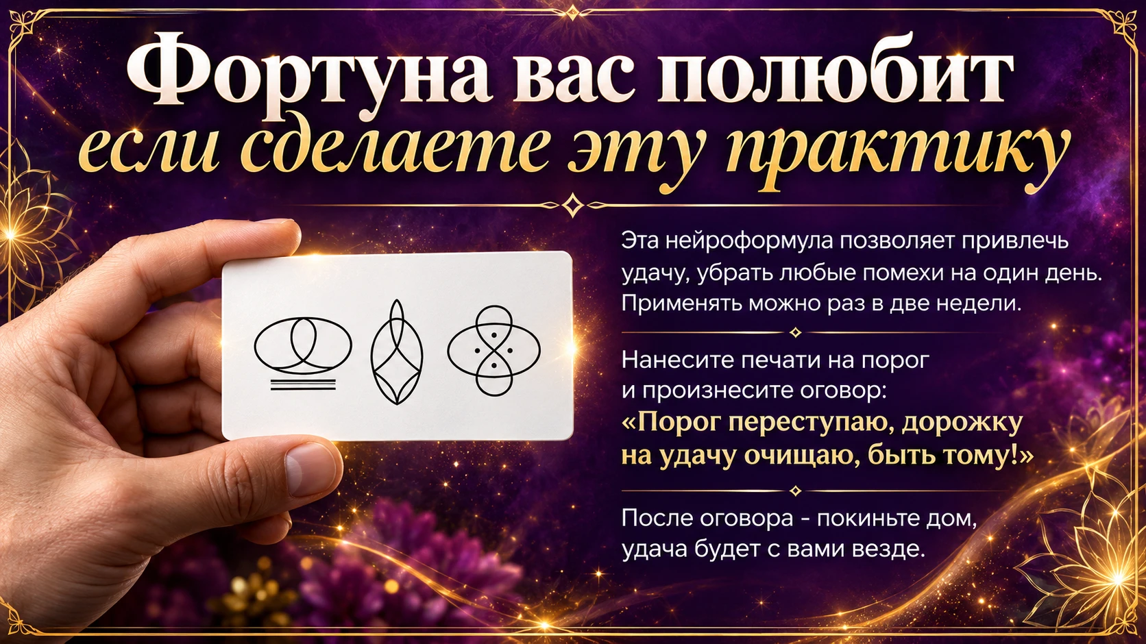 Что нужно сделать, чтобы Фортуна вас полюбила?