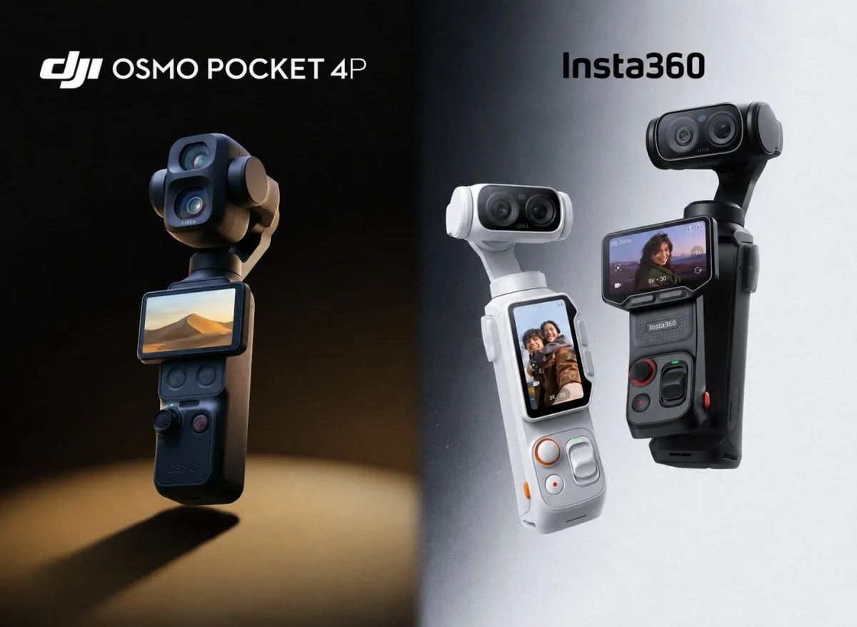 DJI и Insta360 контролируют 93% рынка портативных умных камер. Китайские производители ...