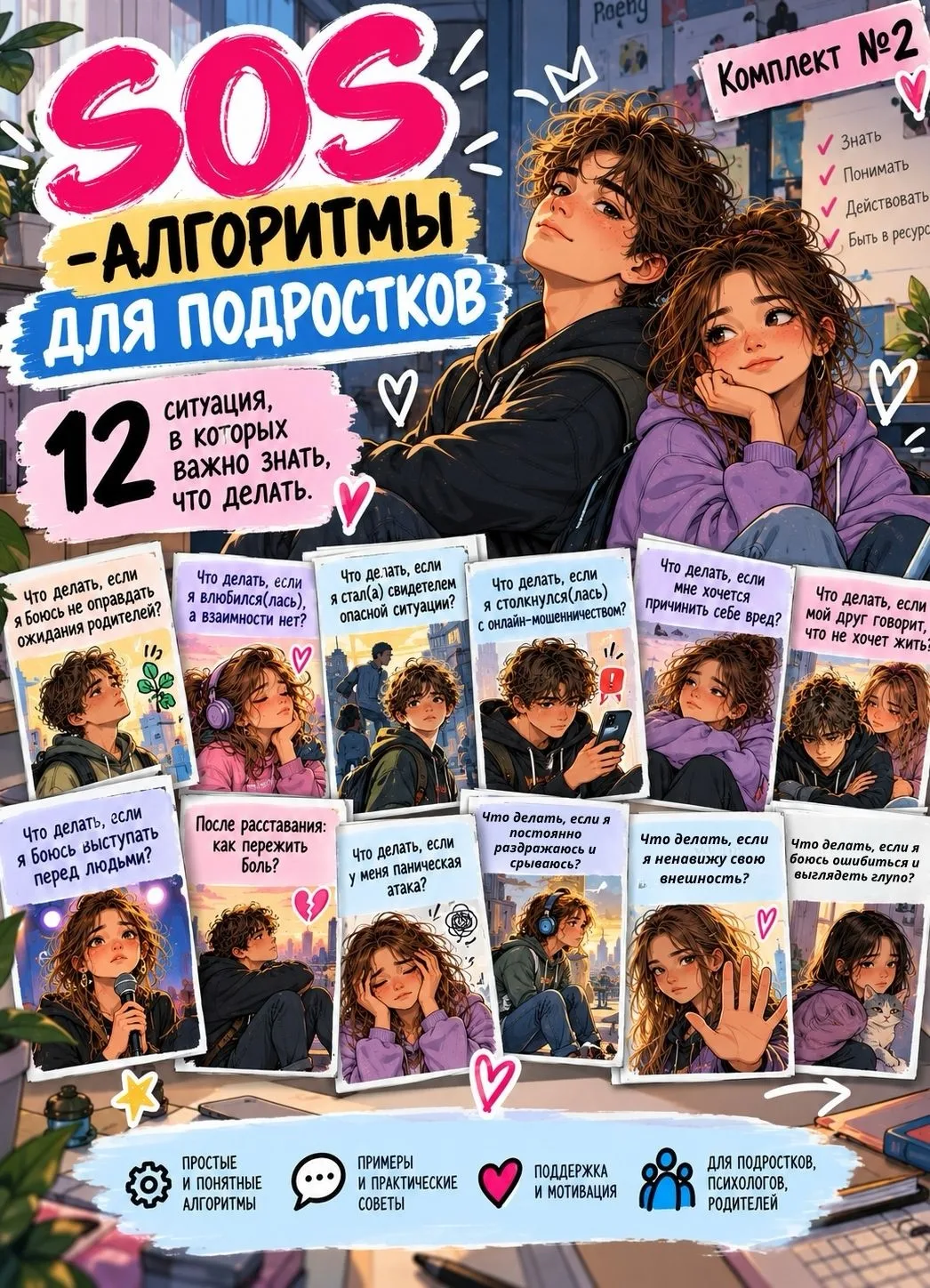 ‼SOS-алгоритмы для подростков. Комплект № 2