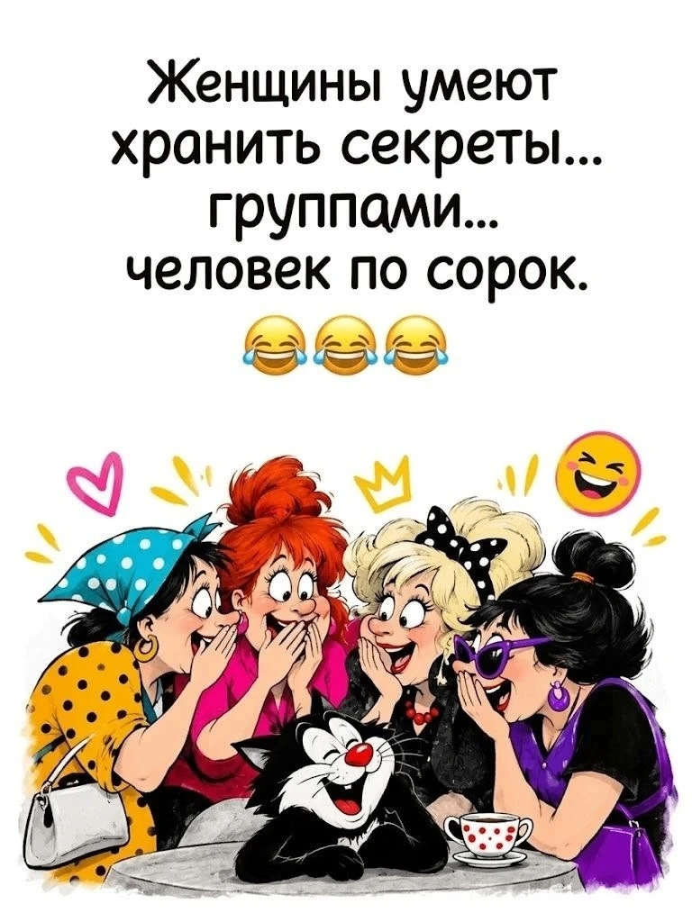 Настоящая женская дружба — это когда секрет знает только одна... но в каждой группе по ...