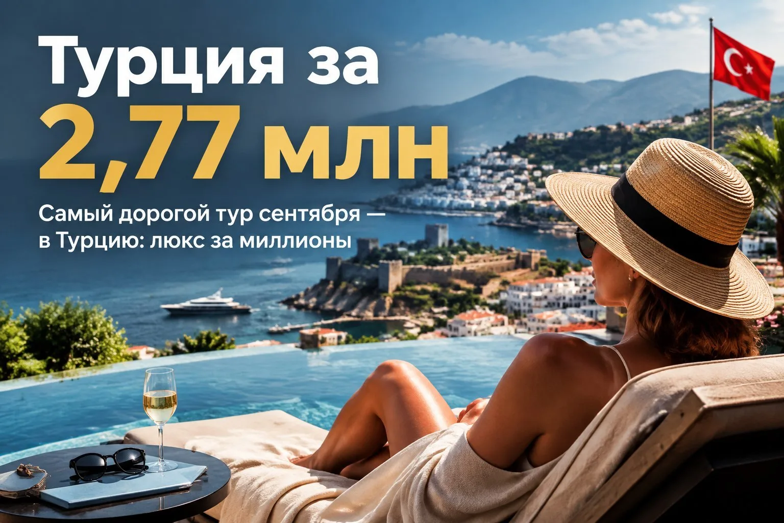 💰 Самый дорогой тур сентября — в Турцию: 2,77 млн за люкс