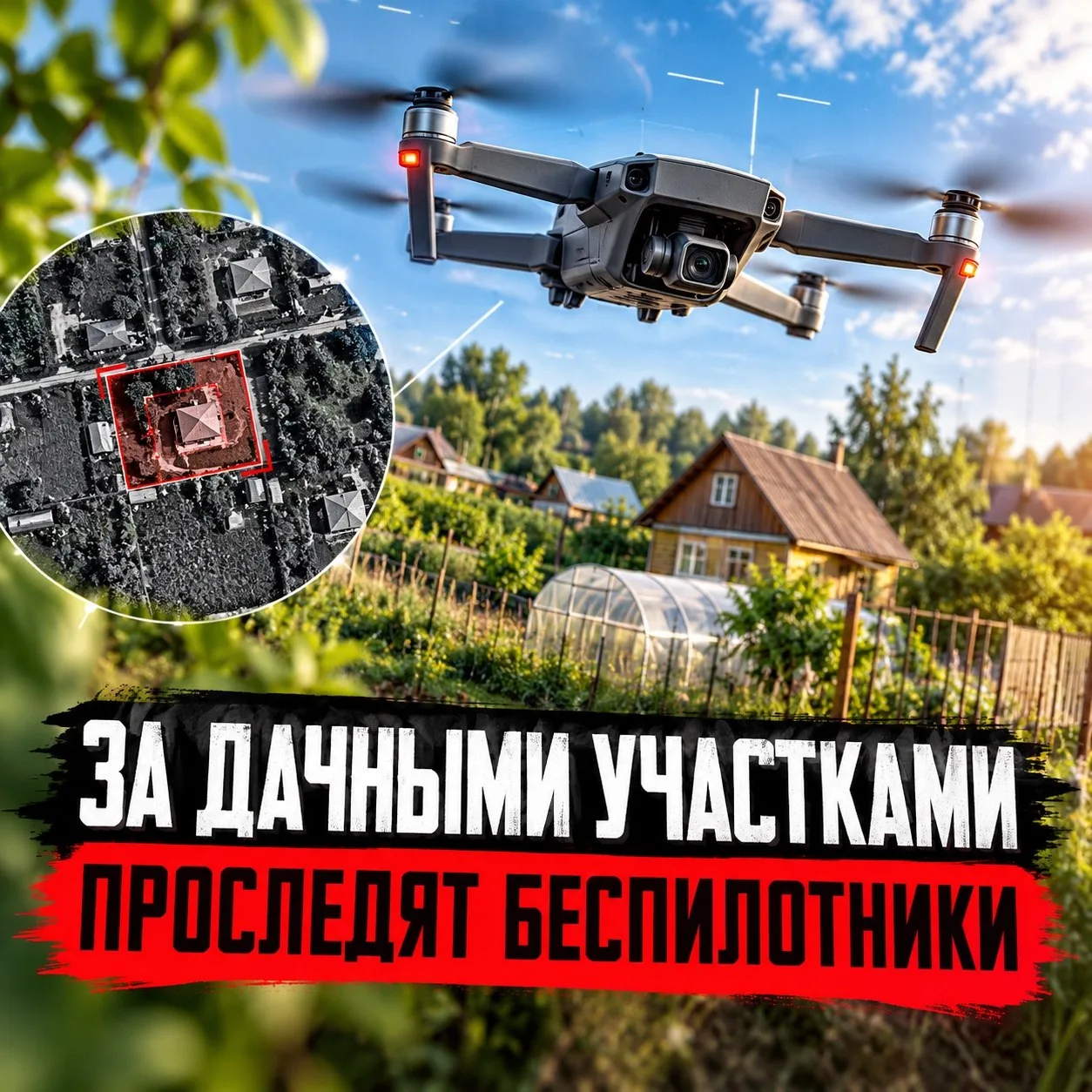 За дачными участками начнут следить с помощью беспилотников.