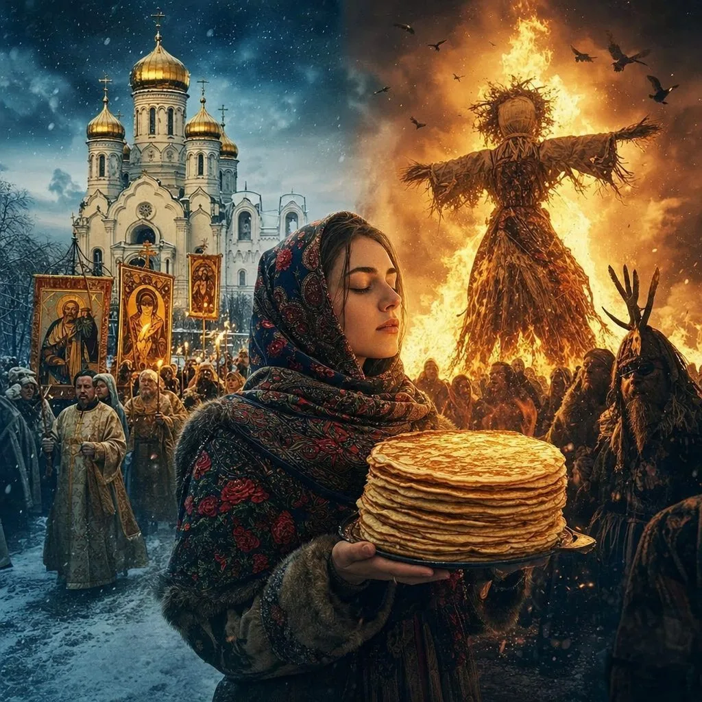 Масленица: церковная неделя или языческое пламя
