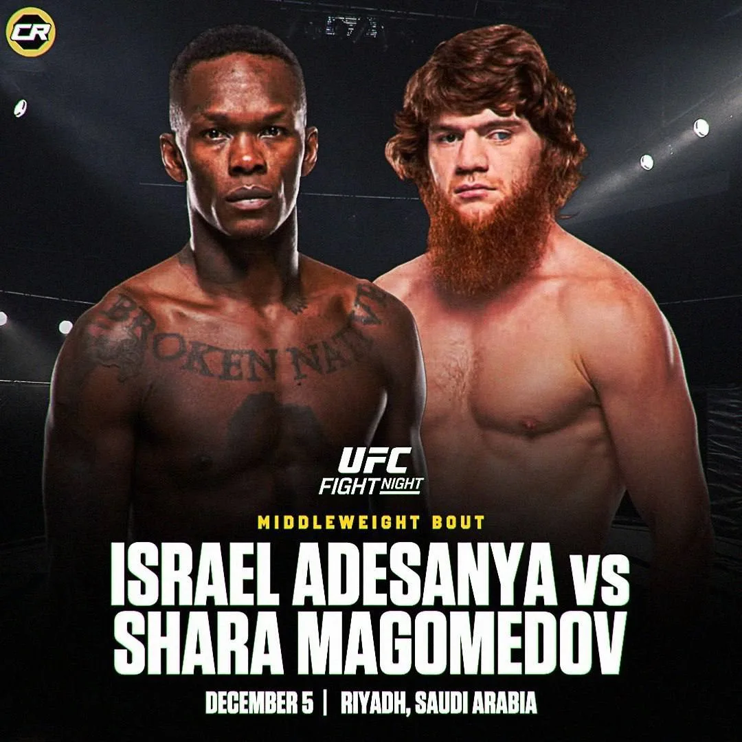 UFC анонсировал главный бой турнира в Саудовской Аравии, который состоится 5 декабря. П...