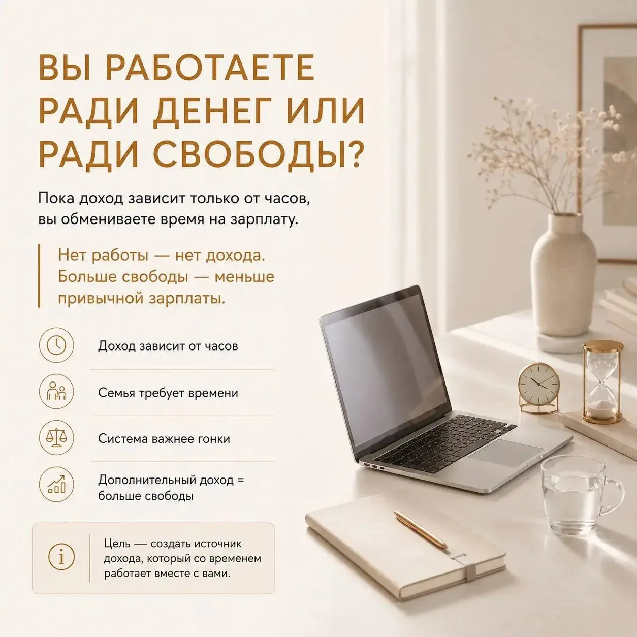Большинство людей уверены, что работают ради денег.