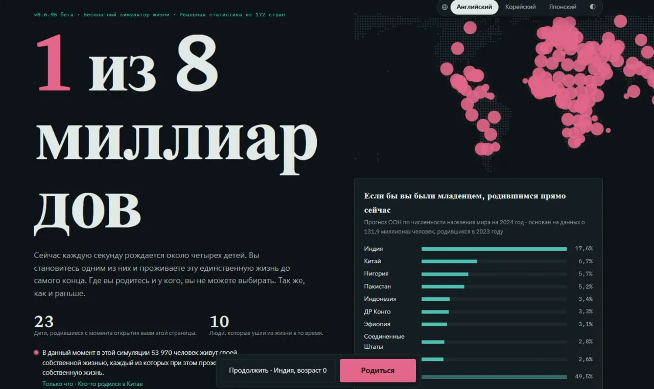 ⌨️ Завирусился БЕСПЛАТНЫЙ симулятор жизни — «1 из 8 миллиардов»