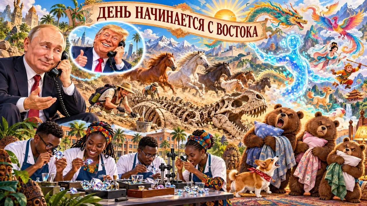 День начинается с Востока и дайджеста ключевых новостей!