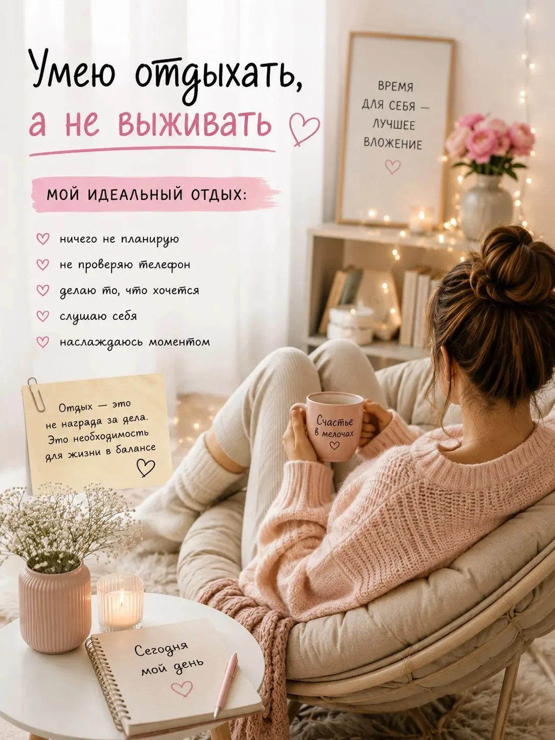 А ты умеешь отдыхать, когда тебе ничего не нужно?