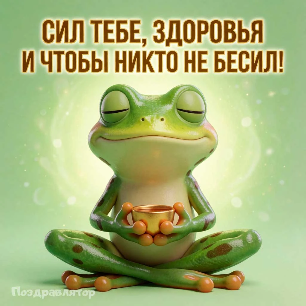 А если кто-то всё-таки бесит — вот тебе лягушка, она медитирует. Дыши, как она. Всё про...