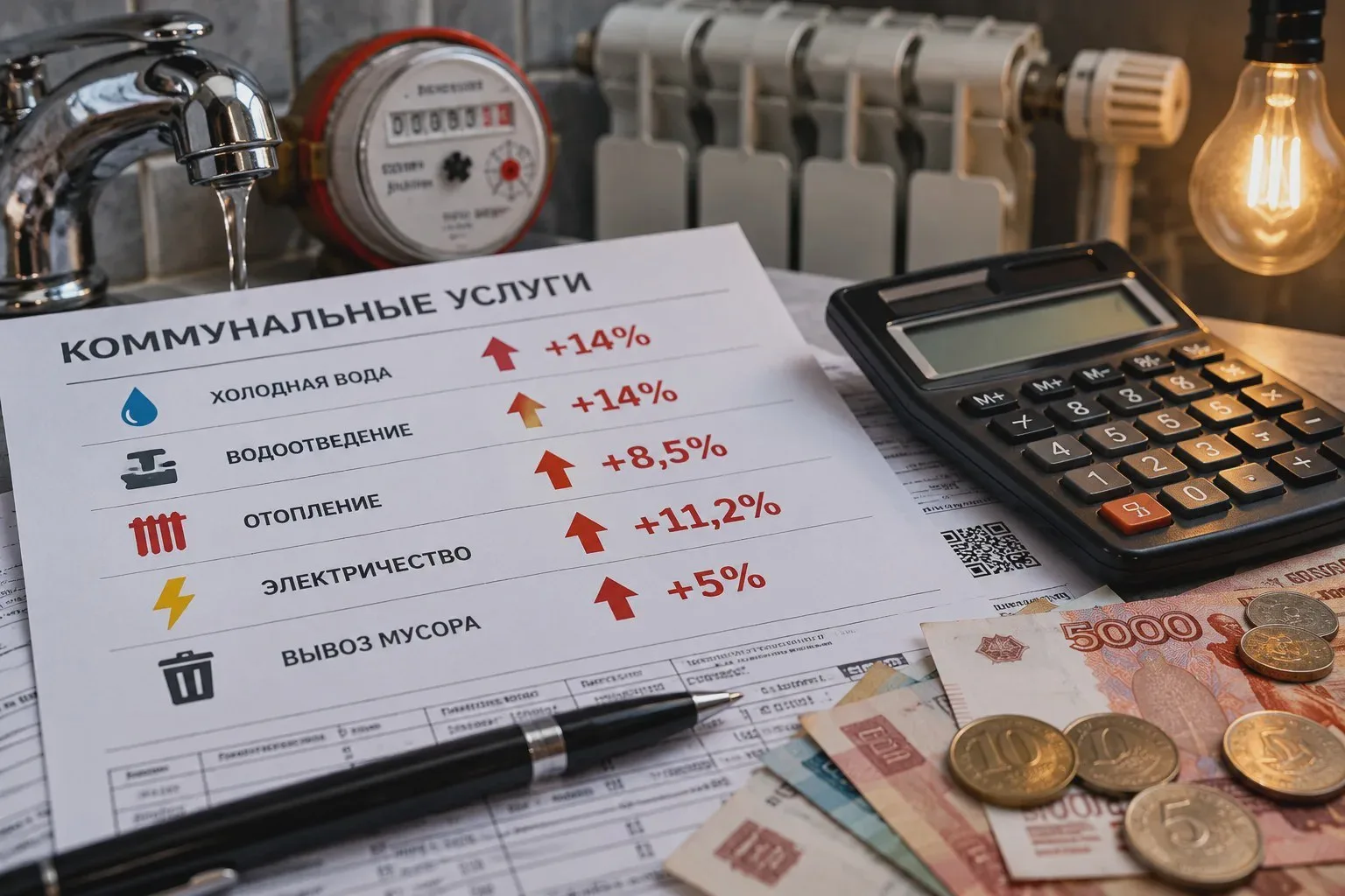 В Туапсе изменились коммунальные тарифы