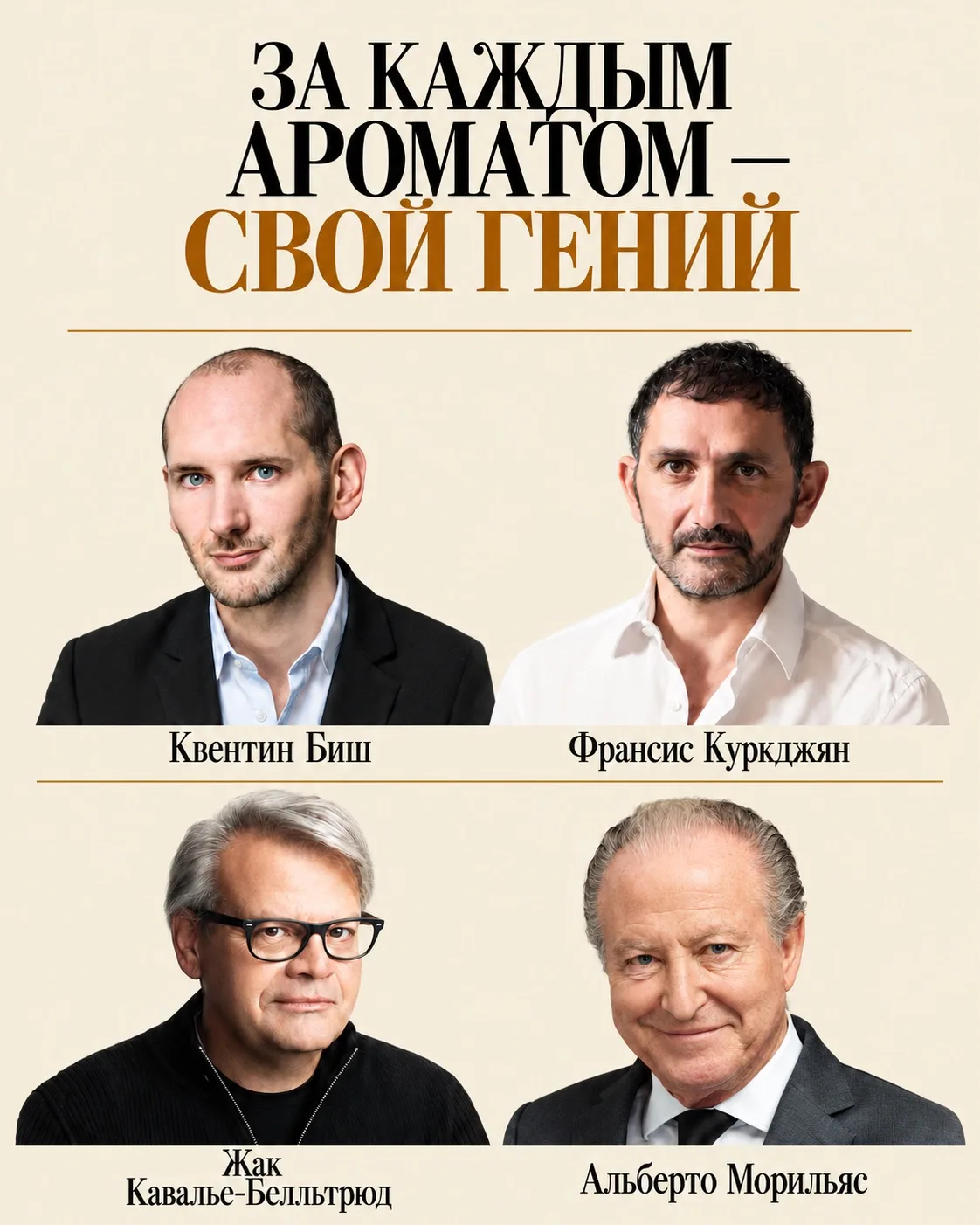 🤩 За каждым ароматом — свой гений.