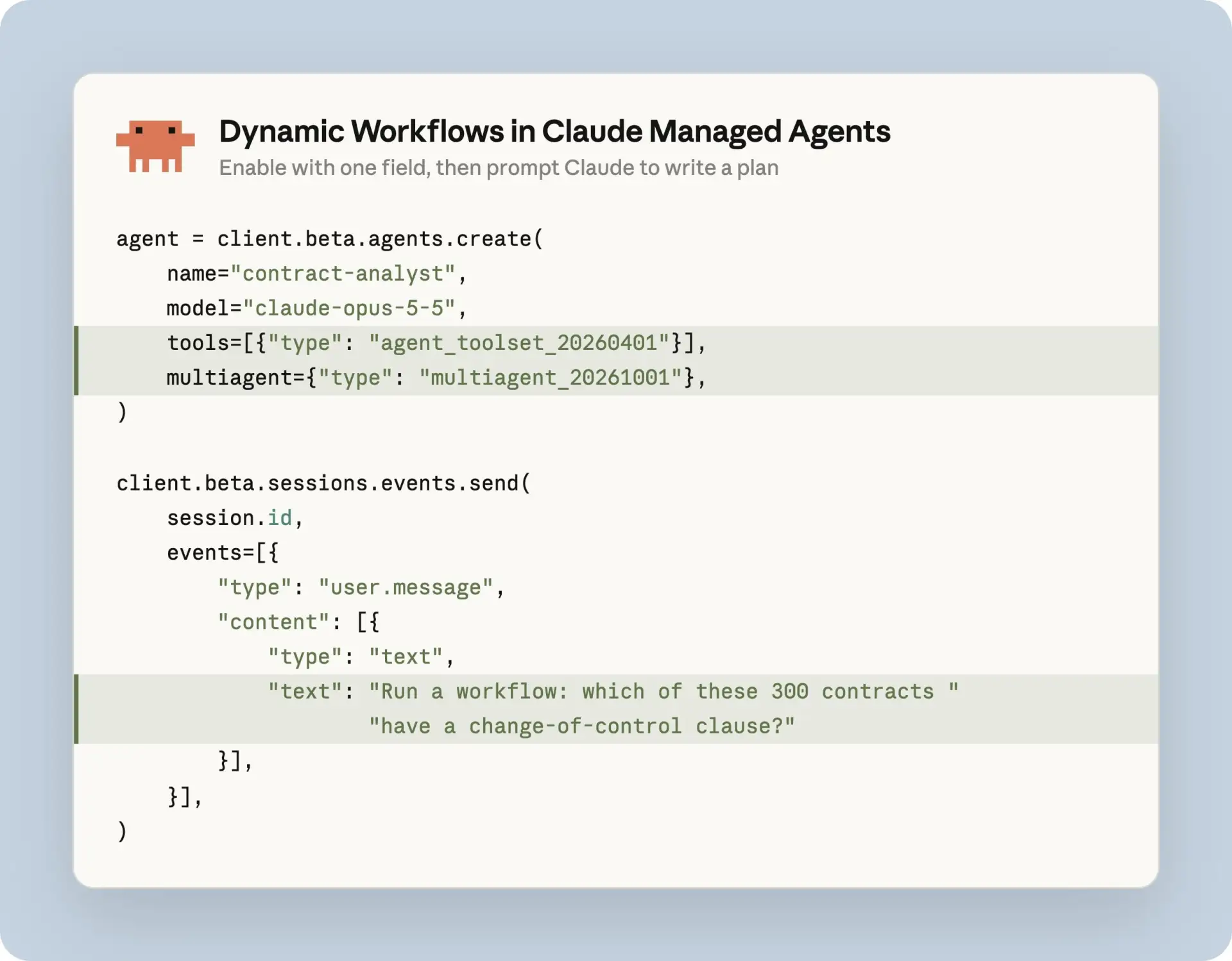 Claude Managed Agents dynamic workflows теперь доступны в открытой бета-версии.
