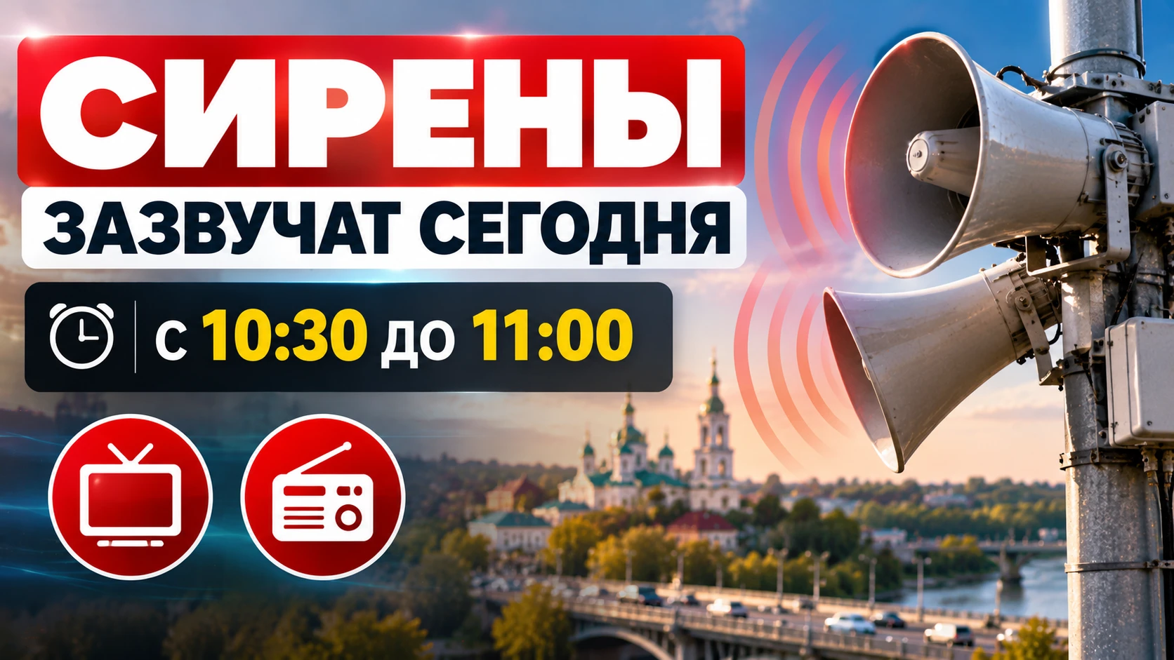 🚨 ВНИМАНИЕ, КИРОВЧАНЕ! СЕГОДНЯ В ГОРОДЕ ЗАЗВУЧАТ СИРЕНЫ