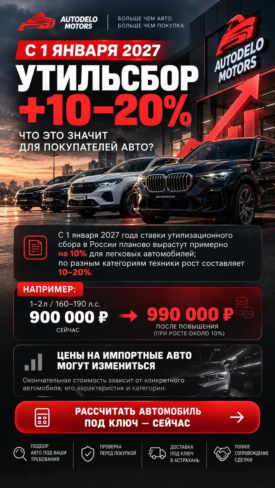 🚨 Утильсбор снова вырастет с 1 января 2027 года — и это может отразиться на стоимости ...