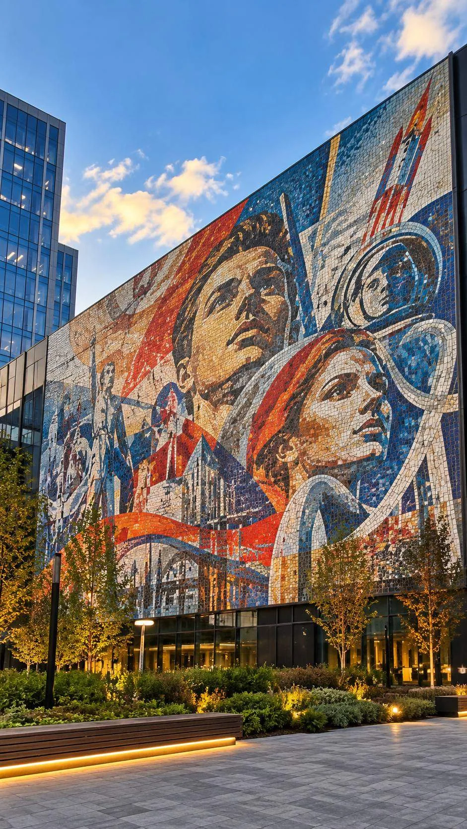 🎨 В Москве появилась крупнейшая в стране уличная мозаика