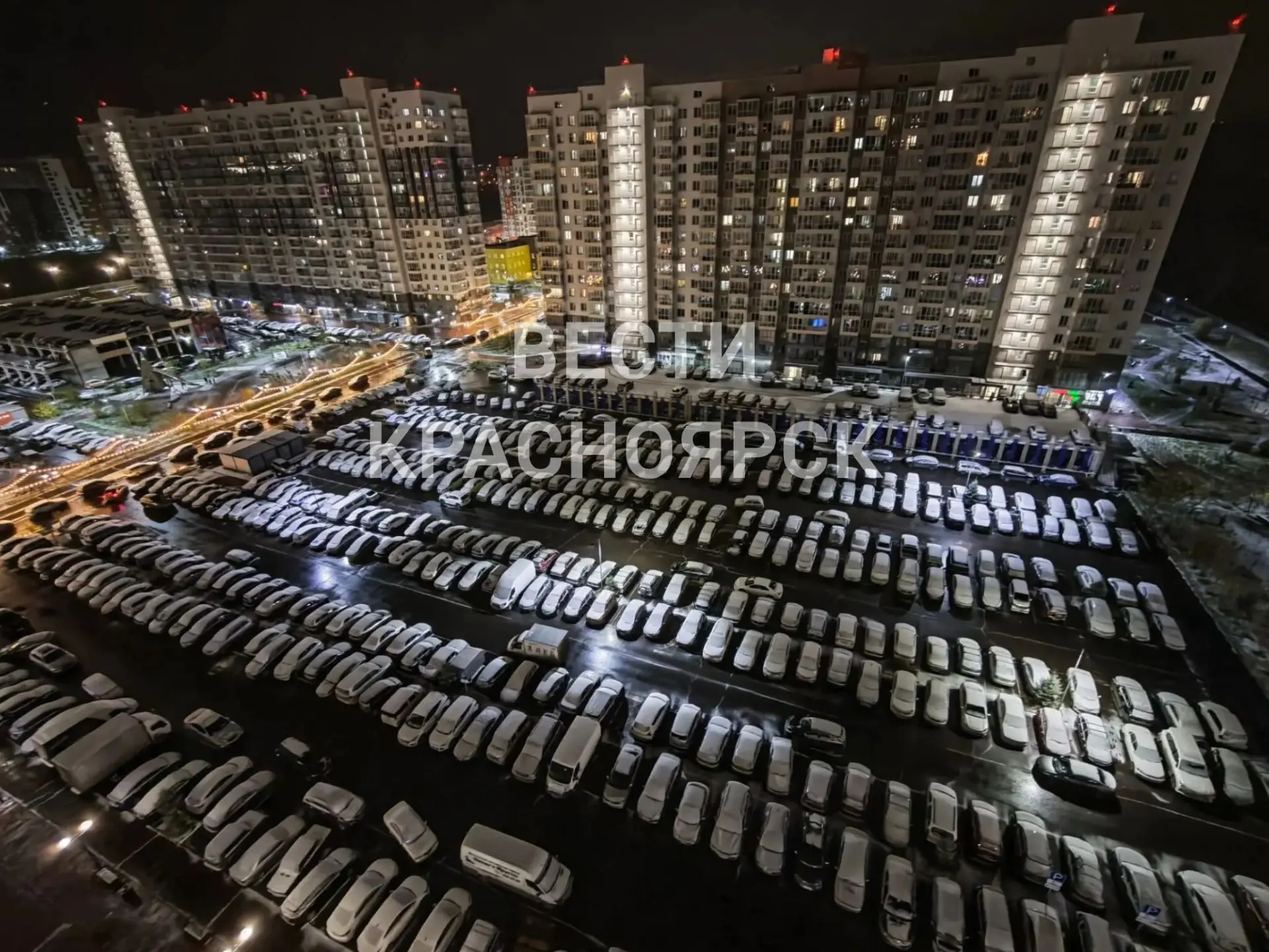 Снегопад в Красноярске 🌨️