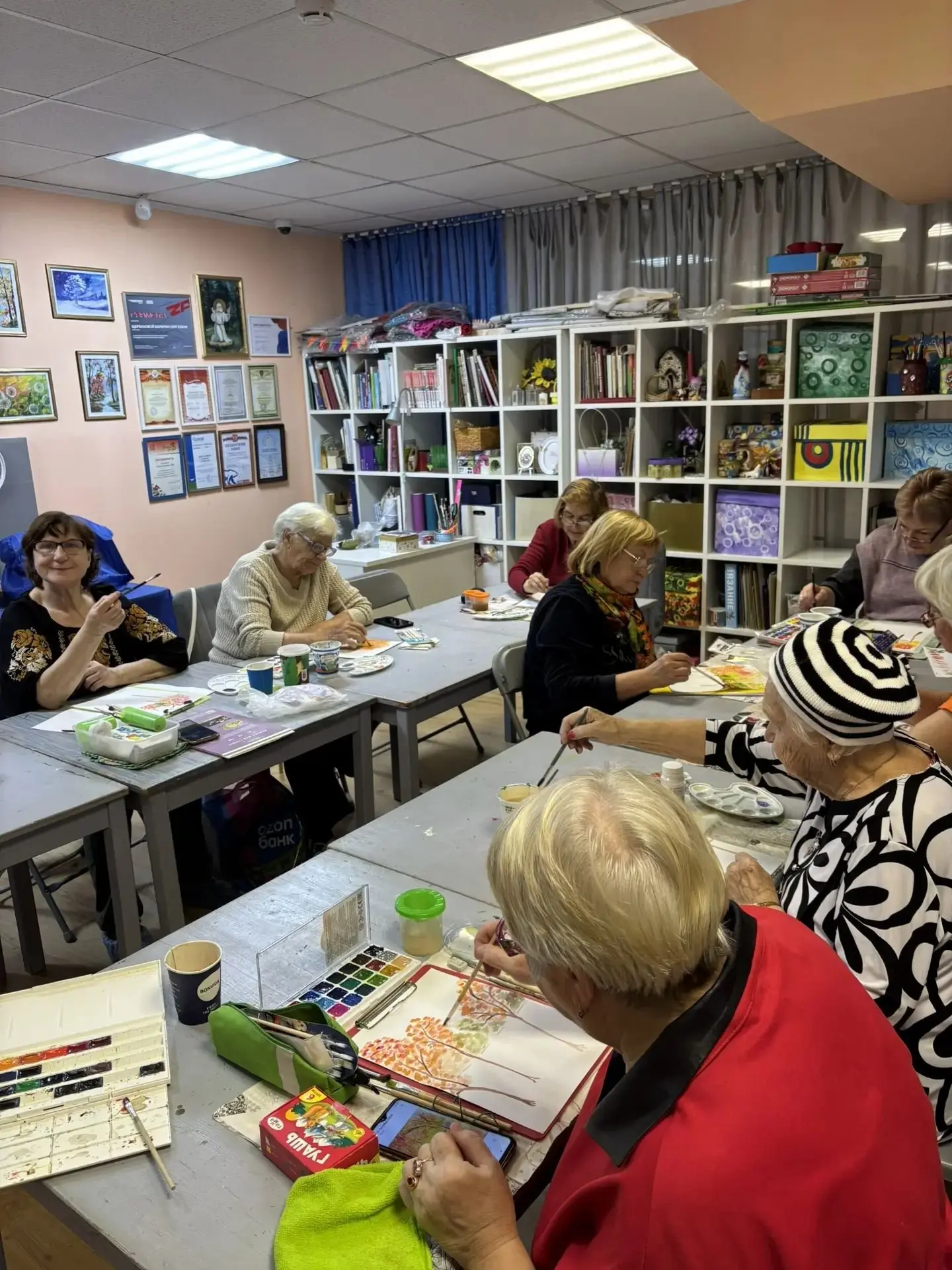 💥 Наши новости. Открытое занятие по ИЗО «Активное долголетие » ДК «Энергия» м. о. Чехов