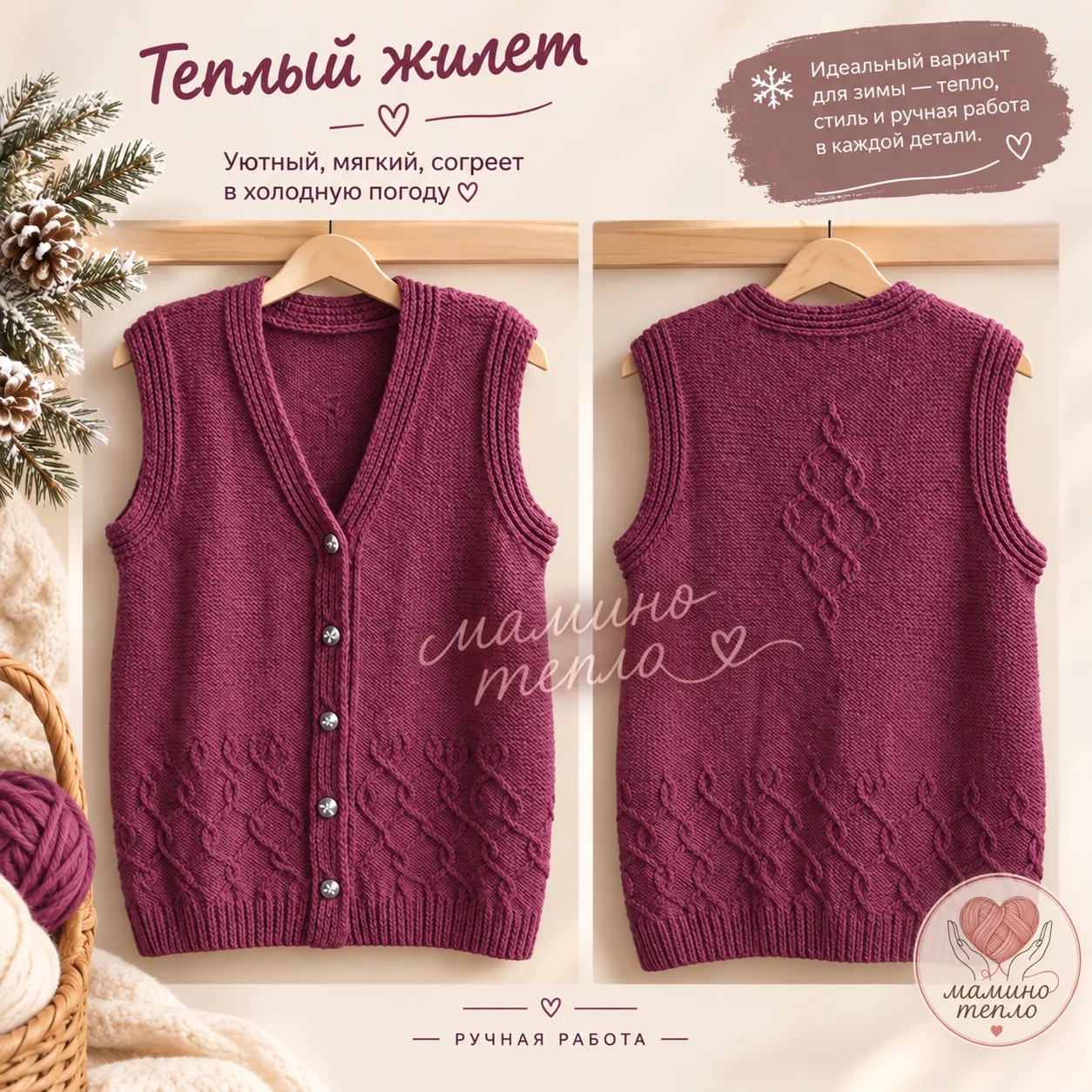 🧶 Тепло, уют и ручная работа