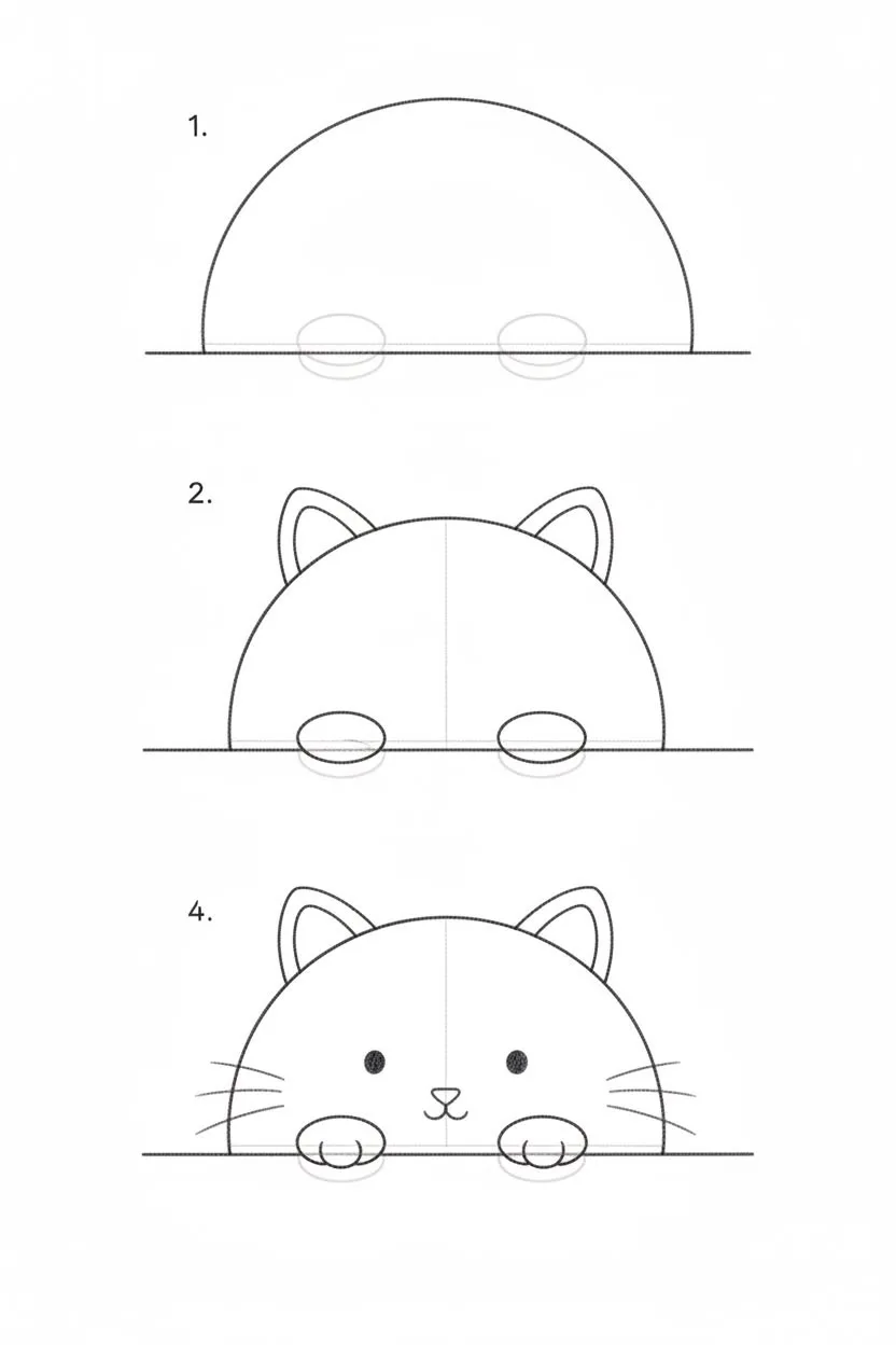 Рисуем котика