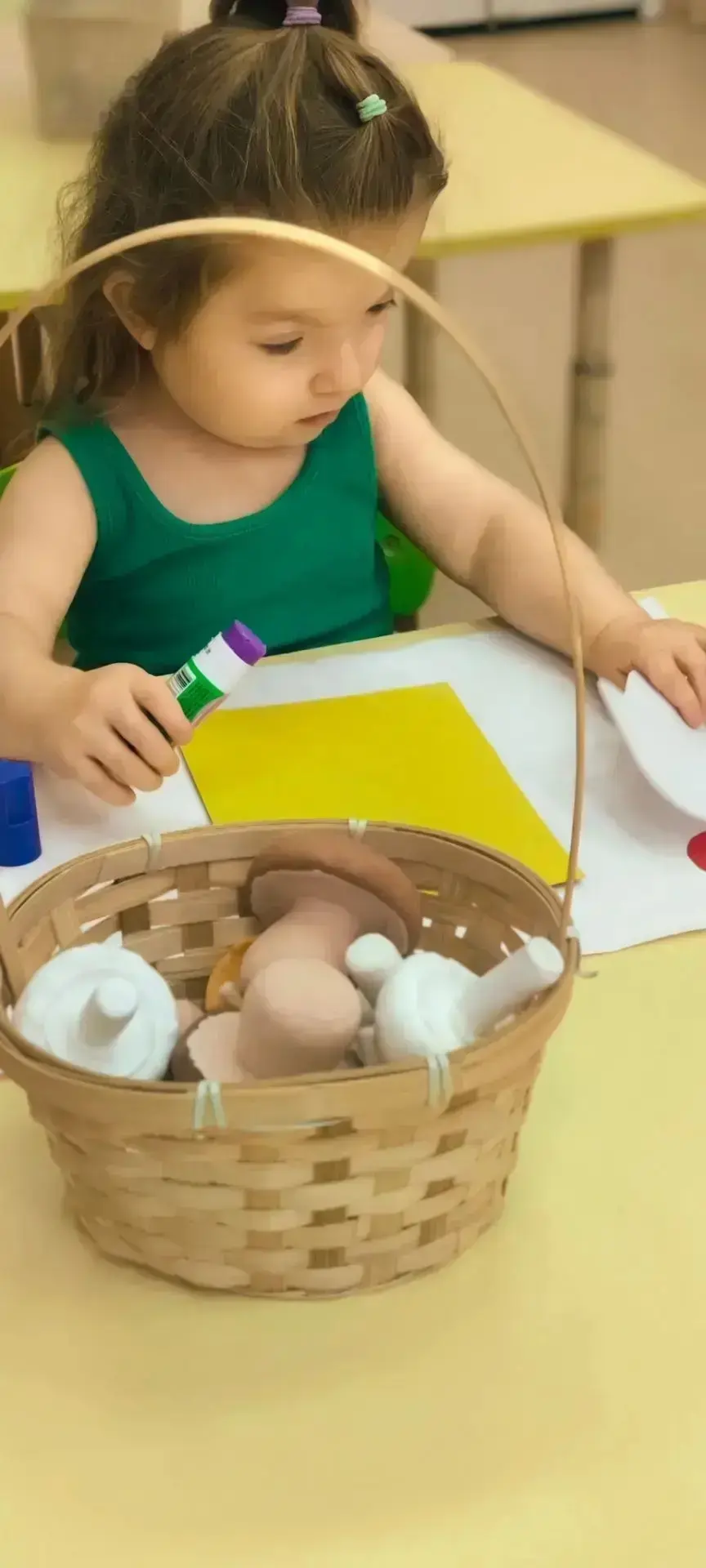 Аппликация "Мухомор" в младшей группе 1А.🍄