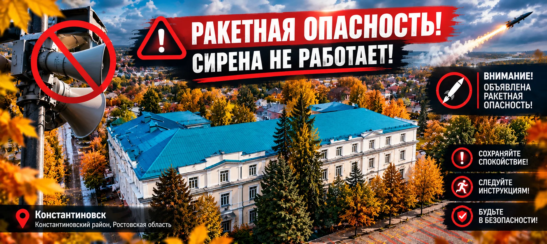 📢 РАКЕТНАЯ ОПАСНОСТЬ: ДЛЯ ЧЕГО НУЖНЫ СИРЕНЫ, ЕСЛИ ДНЁМ ИХ НЕ СЛЫШНО?