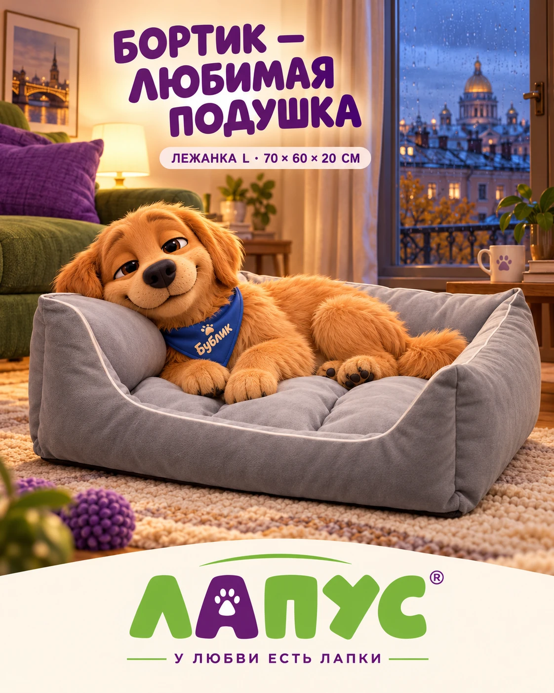 🐾 Лежанка должна подходить любимой позе