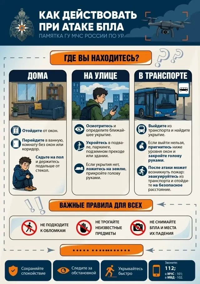 СПОКОЙНО И ЧЁТКО: ИНСТРУКЦИЯ ПРИ УГРОЗЕ ВОЗДУШНОЙ АТАКИ