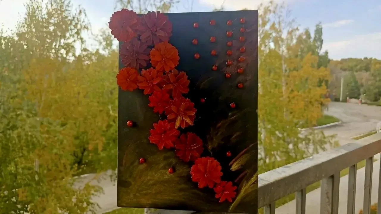 🌰🎨 ТВОРЧЕСКИЙ МАСТЕР-КЛАСС: КАРТИНА ИЗ ШИШЕК 🎨🌰