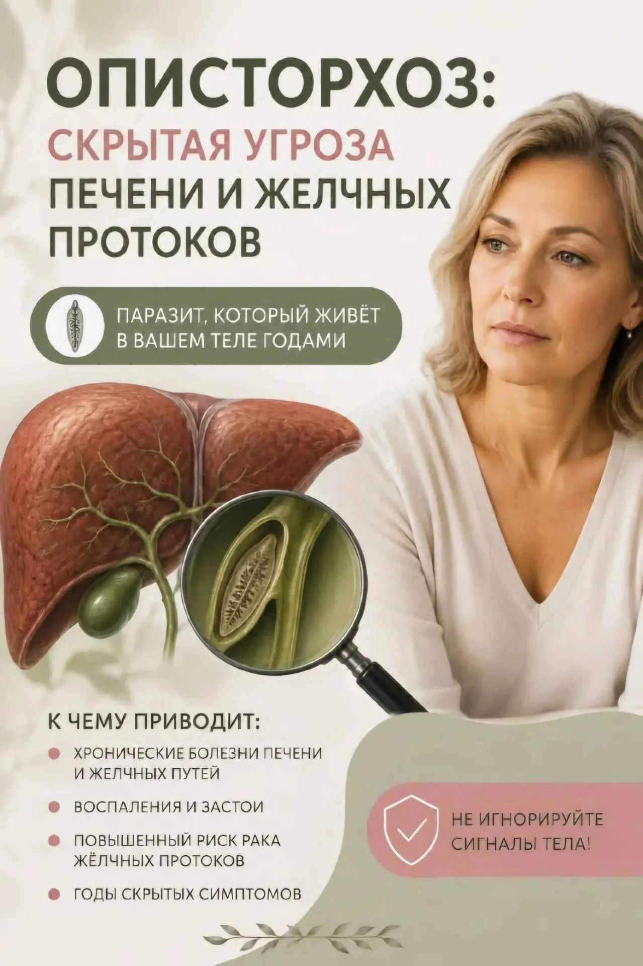 Описторхоз: как проверить себя — самая точная диагностика поэтапно 🤫🩺